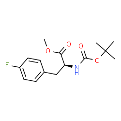 ChemSpider 2D Image | N-[(1,1-Dimethylethoxy)carbonyl]-4-fluoro-L-phenylalanine methyl ester | C15H20FNO4