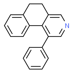 ChemSpider 2D Image | 1-Phenyl-5,6-dihydrobenzo[f]isoquinoline | C19H15N