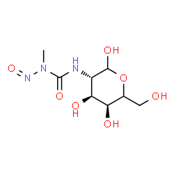 ChemSpider 2D Image | (5xi)-2-Deoxy-2-{[methyl(nitroso)carbamoyl]amino}-D-arabino-hexopyranose | C8H15N3O7