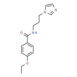 ChemSpider 2D Image | 4-Ethoxy-N-[3-(1H-imidazol-1-yl)propyl]benzamide | C15H19N3O2