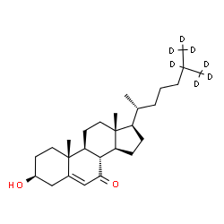 ChemSpider 2D Image | 7-Keto Cholesterol-d7 | C27H37D7O2