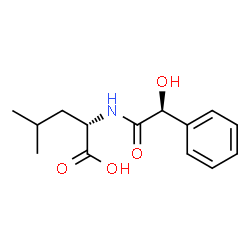 ChemSpider 2D Image | N-[(2S)-2-Hydroxy-2-phenylacetyl]-L-leucine | C14H19NO4