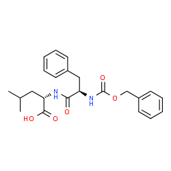 ChemSpider 2D Image | N-[(Benzyloxy)carbonyl]-D-phenylalanyl-L-leucine | C23H28N2O5