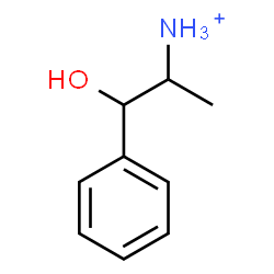 ChemSpider 2D Image | 1-Hydroxy-1-phenyl-2-propanaminium | C9H14NO