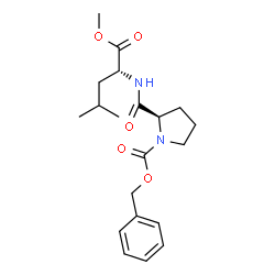 ChemSpider 2D Image | Methyl 1-[(benzyloxy)carbonyl]-D-prolyl-D-leucinate | C20H28N2O5