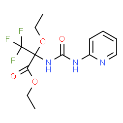 ChemSpider 2D Image | Ethyl 2-ethoxy-3,3,3-trifluoro-N-(2-pyridinylcarbamoyl)alaninate | C13H16F3N3O4