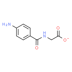 ChemSpider 2D Image | 4-Aminohippurate | C9H9N2O3