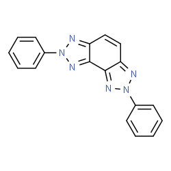 ChemSpider 2D Image | 2,7-Diphenyl-2,7-dihydro[1,2,3]triazolo[4,5-e]benzotriazole | C18H12N6