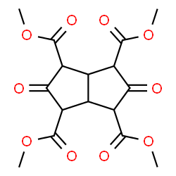 ChemSpider 2D Image | Tetramethyl 2,5-dioxooctahydro-1,3,4,6-pentalenetetracarboxylate | C16H18O10