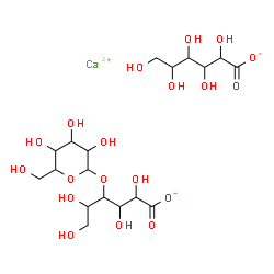 ChemSpider 2D Image | Calcium hexonate 4-O-hexopyranosylhexonate (1:1:1) | C18H32CaO19