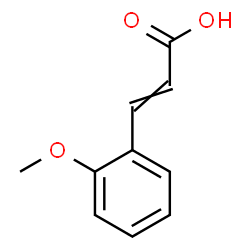 ChemSpider 2D Image | 2-Methoxycinnamic acid | C10H10O3