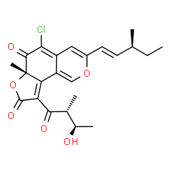 ChemSpider 2D Image | CHAETOVIRIDIN A | C23H25ClO6