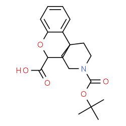 ChemSpider 2D Image | 1'-(tert-butoxycarbonyl)spiro[chroman-4,4'-piperidine]-2-carboxylic acid | C19H25NO5