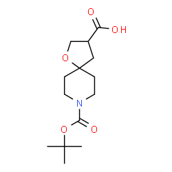 ChemSpider 2D Image | 8-(1,1-Dimethylethyl) 1-oxa-8-azaspiro[4.5]decane-3,8-dicarboxylate | C14H23NO5