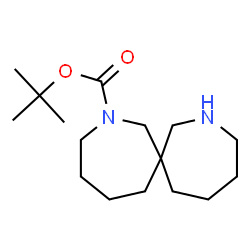 ChemSpider 2D Image | tert-Butyl 2,9-diazaspiro[6.6]tridecane-2-carboxylate | C16H30N2O2
