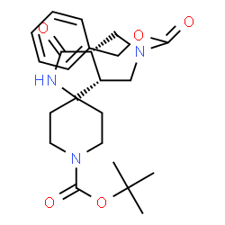 ChemSpider 2D Image | 5'-Benzyl 1-(2-methyl-2-propanyl) (3a'S,6a'R)-3'-oxohexahydro-1H,5'H-spiro[piperidine-4,1'-pyrrolo[3,4-c]pyrrole]-1,5'-dicarboxylate | C23H31N3O5