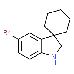 ChemSpider 2D Image | 5'-Bromospiro[cyclohexane-1,3'-indoline] | C13H16BrN