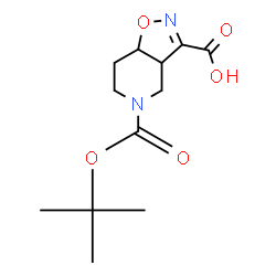 ChemSpider 2D Image | 5-[(tert-butoxy)carbonyl]-3ah,4h,5h,6h,7h,7ah-[1,2]oxazolo[4,5-c]pyridine-3-carboxylic acid | C12H18N2O5