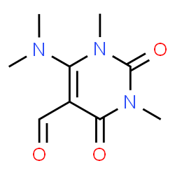 ChemSpider 2D Image | 6-(Dimethylamino)-1,3-dimethyl-2,4-dioxo-1,2,3,4-tetrahydro-5-pyrimidinecarbaldehyde | C9H13N3O3