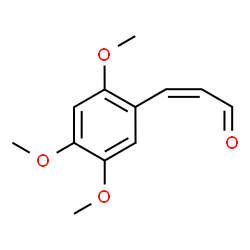ChemSpider 2D Image | (2Z)-3-(2,4,5-Trimethoxyphenyl)-2-propenal | C12H14O4