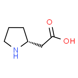 ChemSpider 2D Image | (2R)-2-Pyrrolidineacetic acid | C6H11NO2