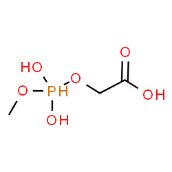 ChemSpider 2D Image | {[Dihydroxy(methoxy)phosphoranyl]oxy}acetic acid | C3H9O6P