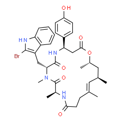 ChemSpider 2D Image | jaspamide J | C35H43BrN4O6