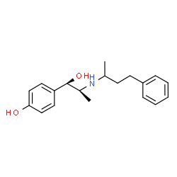 ChemSpider 2D Image | 4-{(1R,2S)-1-Hydroxy-2-[(4-phenyl-2-butanyl)amino]propyl}phenol | C19H25NO2
