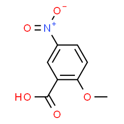 ChemSpider 2D Image | 2-Methoxy-5-nitrobenzoic acid | C8H7NO5