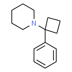 ChemSpider 2D Image | 1-(1-Phenylcyclobutyl)piperidine | C15H21N