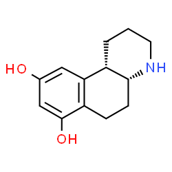 ChemSpider 2D Image | (4aR,10bS)-1,2,3,4,4a,5,6,10b-Octahydrobenzo[f]quinoline-7,9-diol | C13H17NO2