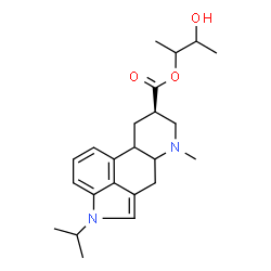 ChemSpider 2D Image | 3-Hydroxy-2-butanyl (8beta)-1-isopropyl-6-methylergoline-8-carboxylate | C23H32N2O3