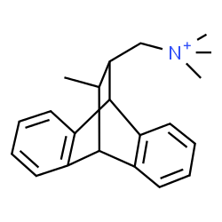 ChemSpider 2D Image | N,N,N-Trimethyl(16-methyltetracyclo[6.6.2.0~2,7~.0~9,14~]hexadeca-2,4,6,9,11,13-hexaen-15-yl)methanaminium | C21H26N