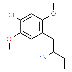 ChemSpider 2D Image | 1-(4-Chloro-2,5-dimethoxyphenyl)-2-butanamine | C12H18ClNO2