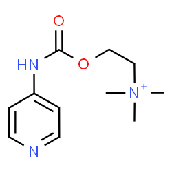 ChemSpider 2D Image | N,N,N-Trimethyl-2-[(4-pyridinylcarbamoyl)oxy]ethanaminium | C11H18N3O2