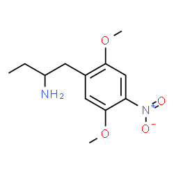 ChemSpider 2D Image | 1-(2,5-Dimethoxy-4-nitrophenyl)-2-butanamine | C12H18N2O4