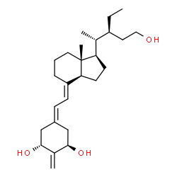 ChemSpider 2D Image | (1R,3R,7E,17beta)-17-[(2R,3S)-3-Ethyl-5-hydroxy-2-pentanyl]-2-methylene-9,10-secoestra-5,7-diene-1,3-diol | C26H42O3