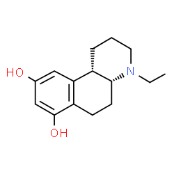 ChemSpider 2D Image | (4aR,10bS)-4-Ethyl-1,2,3,4,4a,5,6,10b-octahydrobenzo[f]quinoline-7,9-diol | C15H21NO2