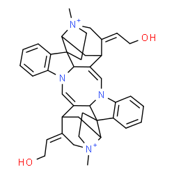 ChemSpider 2D Image | (9Z,25Z,28Z,37E)-28,37-Bis(2-hydroxyethylidene)-14,30-dimethyl-8,24-diaza-14,30-diazoniaundecacyclo[25.5.2.2~11,14~.1~1,8~.1~10,17~.0~2,7~.0~13,17~.0~18,23~.0~24,35~.0~26,38~.0~30,33~]octatriaconta-2,
4,6,9,18,20,22,25-octaene | C40H46N4O2