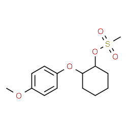 ChemSpider 2D Image | 2-(4-Methoxyphenoxy)cyclohexyl methanesulfonate | C14H20O5S