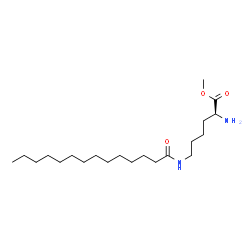 ChemSpider 2D Image | Methyl N~6~-tetradecanoyl-L-lysinate | C21H42N2O3