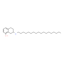 ChemSpider 2D Image | 7-(Octadecylamino)-5,6,7,8-tetrahydro-1-naphthalenol | C28H49NO