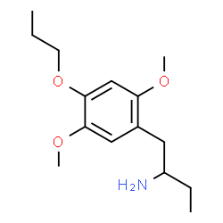 ChemSpider 2D Image | 1-(2,5-Dimethoxy-4-propoxyphenyl)-2-butanamine | C15H25NO3