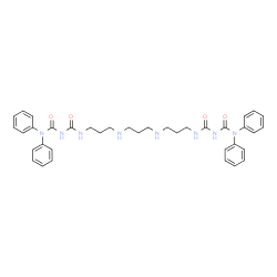 ChemSpider 2D Image | N',N'''-[1,3-Propanediylbis(imino-3,1-propanediyl)]bis[N,N-diphenyl(dicarbonimidic diamide)] | C37H44N8O4