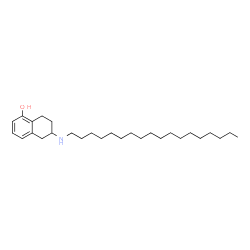 ChemSpider 2D Image | 6-(Octadecylamino)-5,6,7,8-tetrahydro-1-naphthalenol | C28H49NO