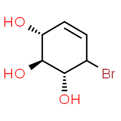 ChemSpider 2D Image | (1R,2S,3R)-6-Bromo-4-cyclohexene-1,2,3-triol | C6H9BrO3