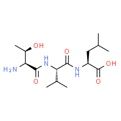 ChemSpider 2D Image | L-Threonyl-L-valyl-L-leucine | C15H29N3O5