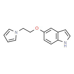 ChemSpider 2D Image | 5-[2-(1H-Pyrrol-1-yl)ethoxy]-1H-indole | C14H14N2O