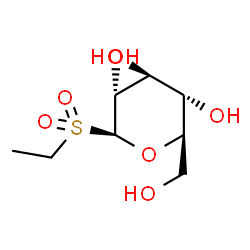 ChemSpider 2D Image | Beta-D-Glucopyranosylsulfonylethane | C8H16O7S