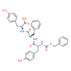 ChemSpider 2D Image | N-[(Benzyloxy)carbonyl]-D-tyrosyl-L-phenylalanyl-L-tyrosine | C35H35N3O8